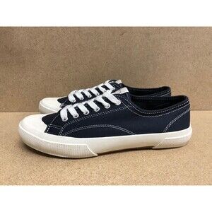 Sandro Paris men Navy fabric Sneakers lace up shoes \size  US 8 EUR 41